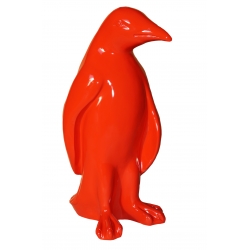 Pingwin średni - czerwony wysoki połysk C811-h95x50x36cm